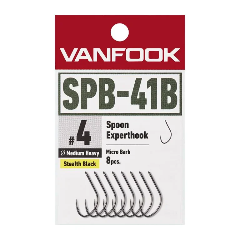 Vanfook Spoon Experthook Medium Heavy Micro Barb SPB-41B #10