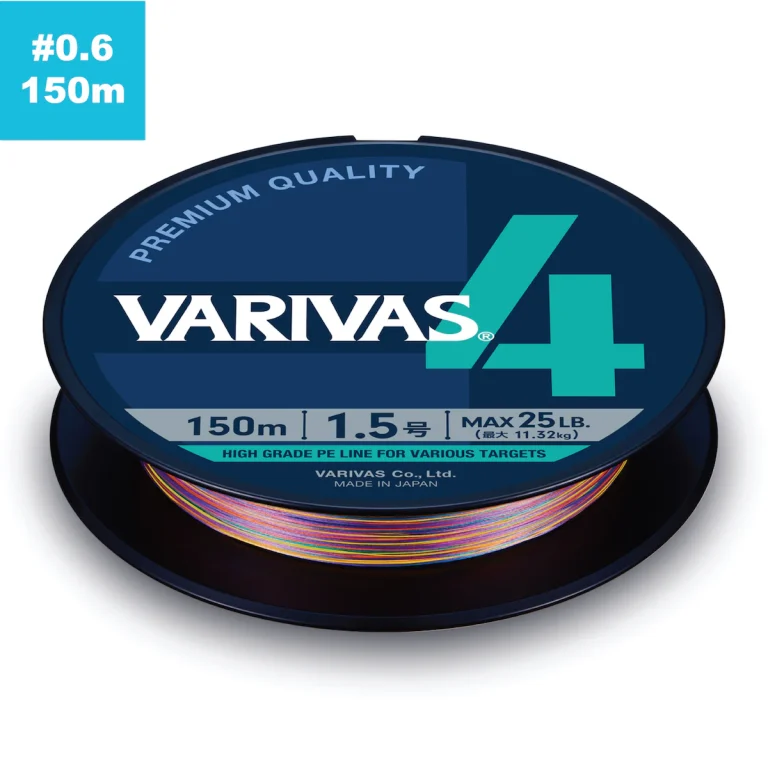 Varivas 4 PE 0.6 150m - 0.132mm Multicolor