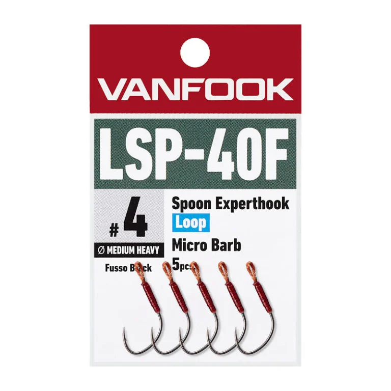 Vanfook Spoon Experthook Loop Micro Barb LSP-40F